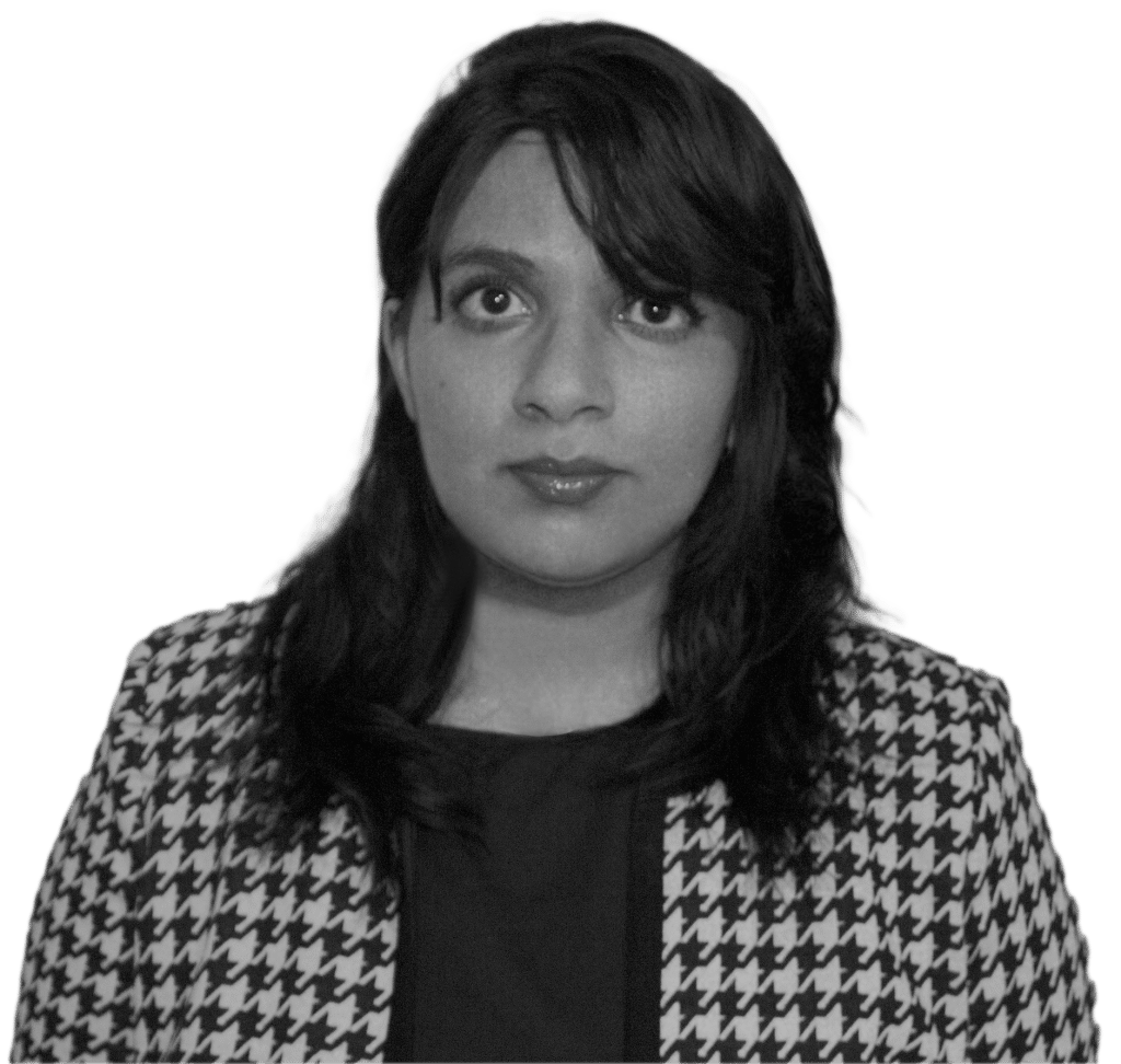 Bio photo of Sana, waist up.